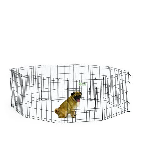 Midwest Black 8 Panel Exercise Pen - Image 2