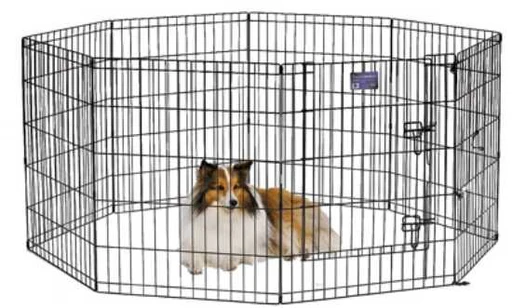 Midwest Black 8 Panel Exercise Pen - Image 3
