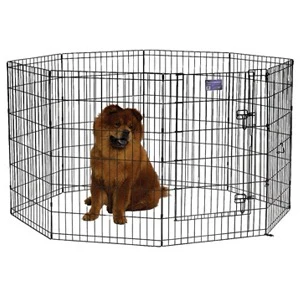 Midwest Black 8 Panel Exercise Pen - Image 4