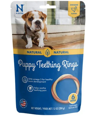 N-Bone Puppy Teething Rings Chicken Flavor - Image 3