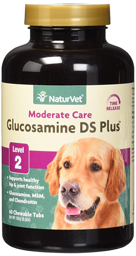 NaturVet Glucosamine DS Plus Tabs Level 2 Moderate Care 60ct - Image 3
