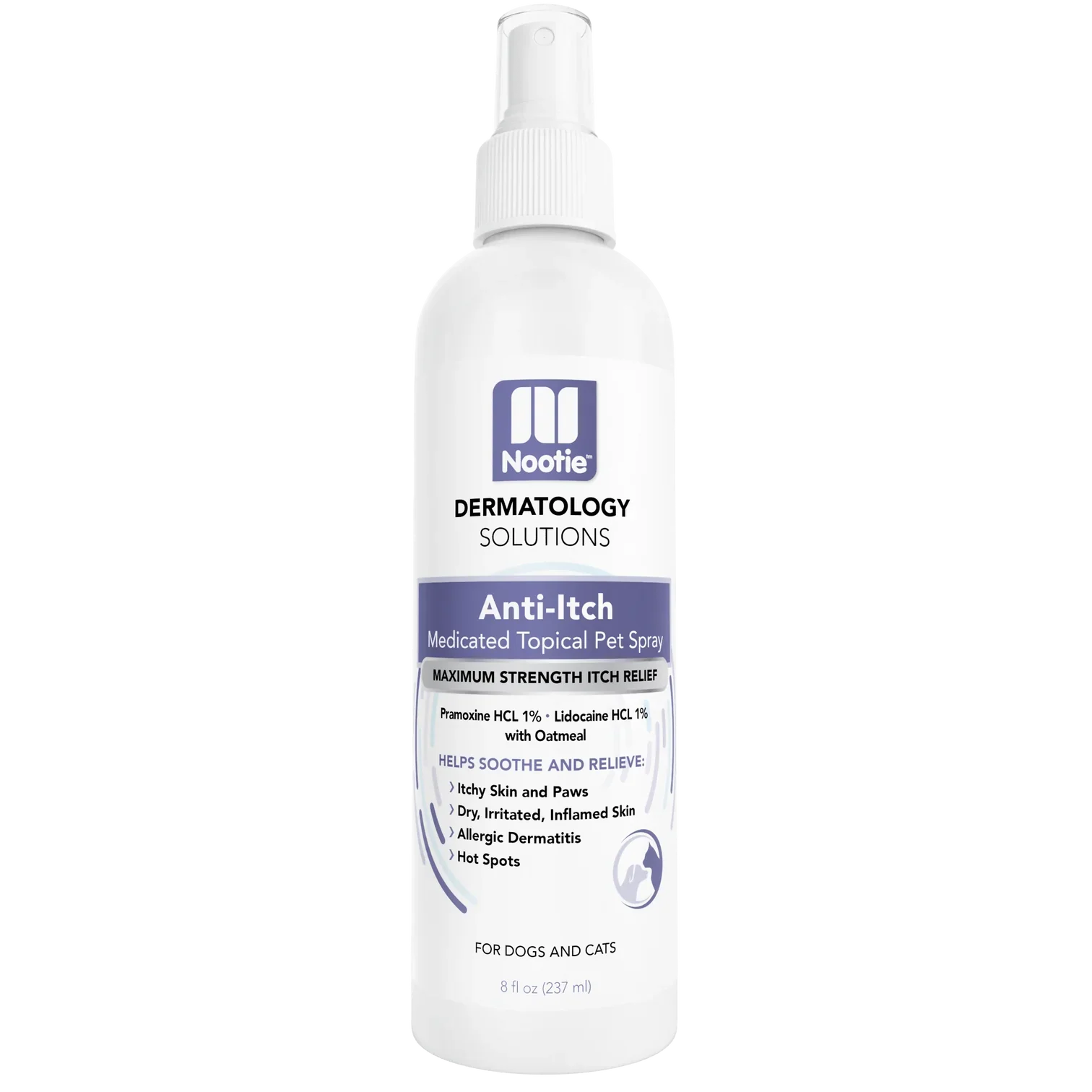 Nooties Dermatology Itch Relief Medicated Pet Spray 8 oz. - Image 2