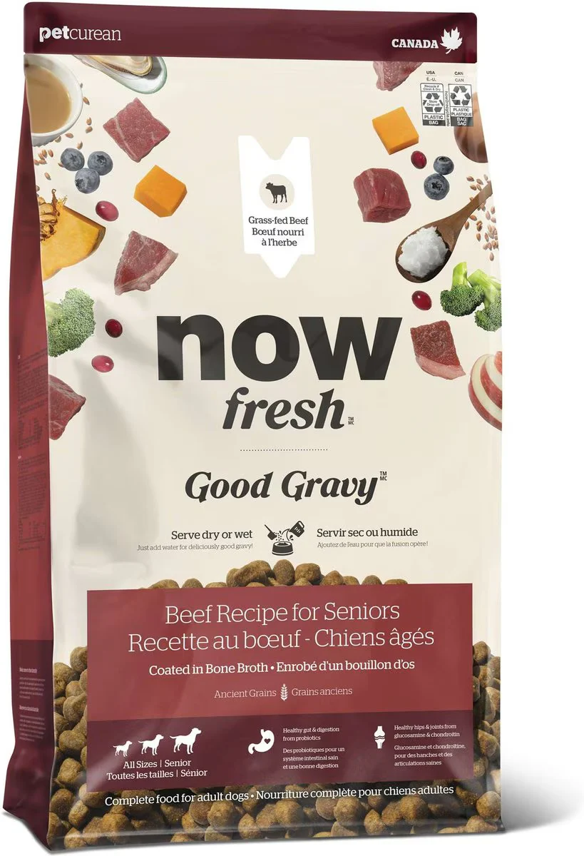 Now Fresh Good Gravy Senior Beef in Bone Broth With Grains - Image 2