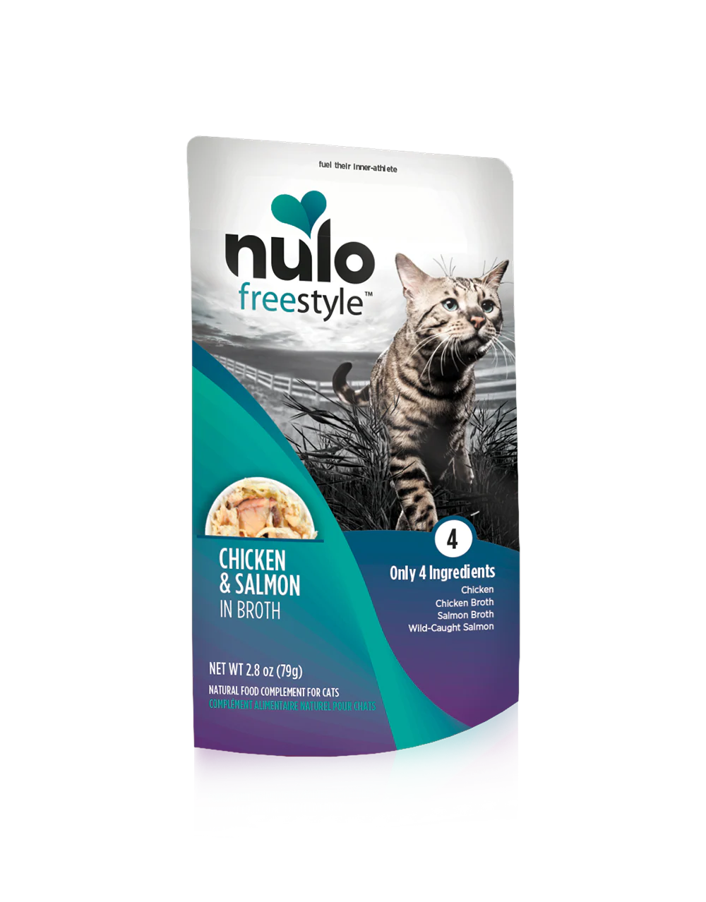 Nulo Cat Chicken & Salmon in Broth Pouch - Image 2