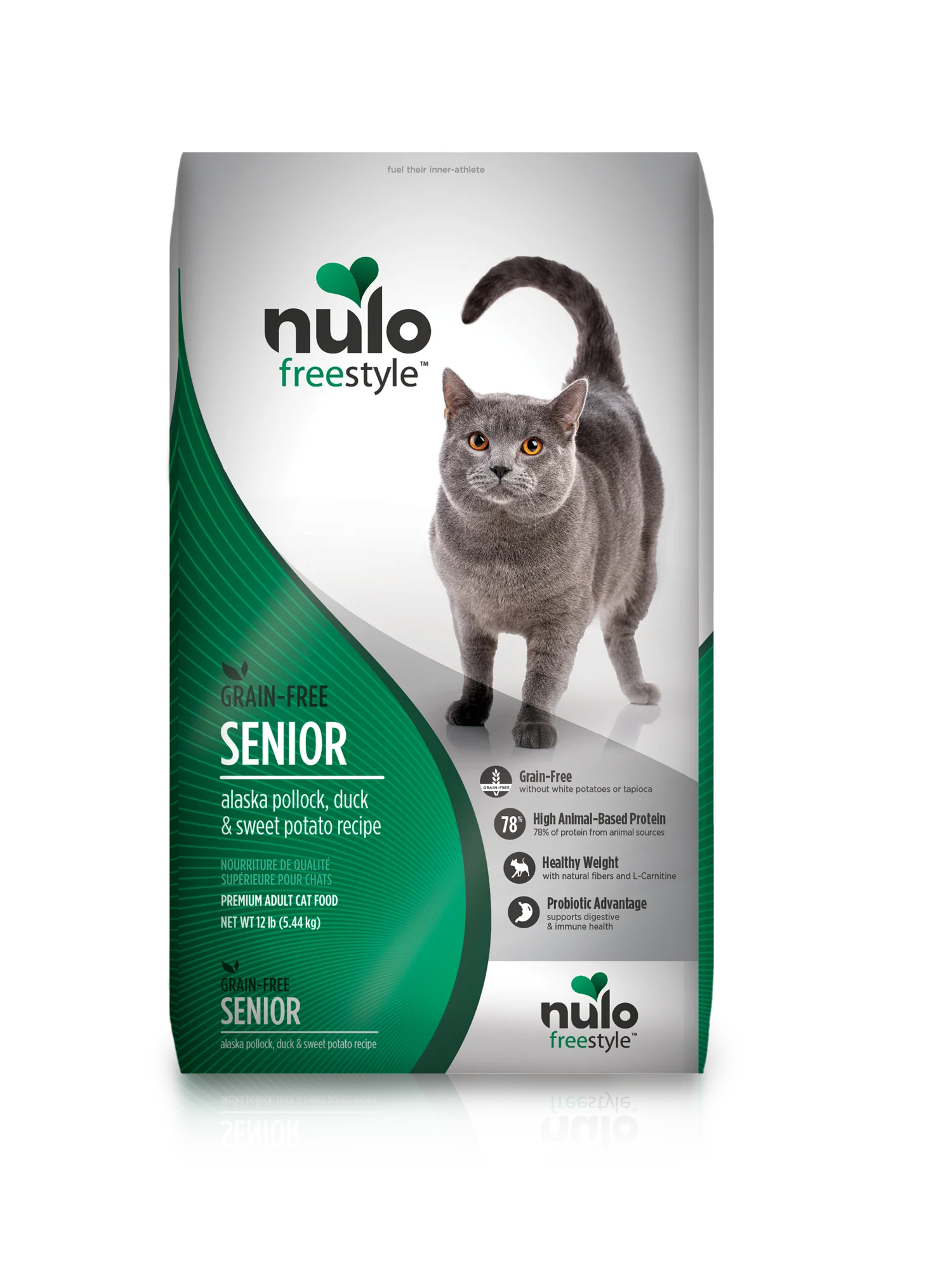 Nulo Grain-Free Cat Senior Alaska Pollock, Duck & Sweet Potato - Image 3