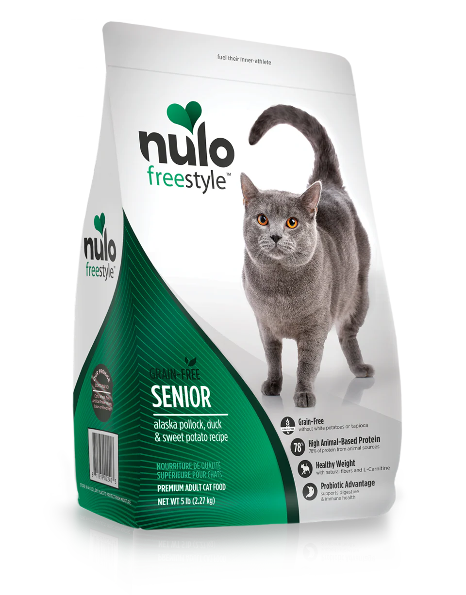 Nulo Grain-Free Cat Senior Alaska Pollock, Duck & Sweet Potato - Image 4