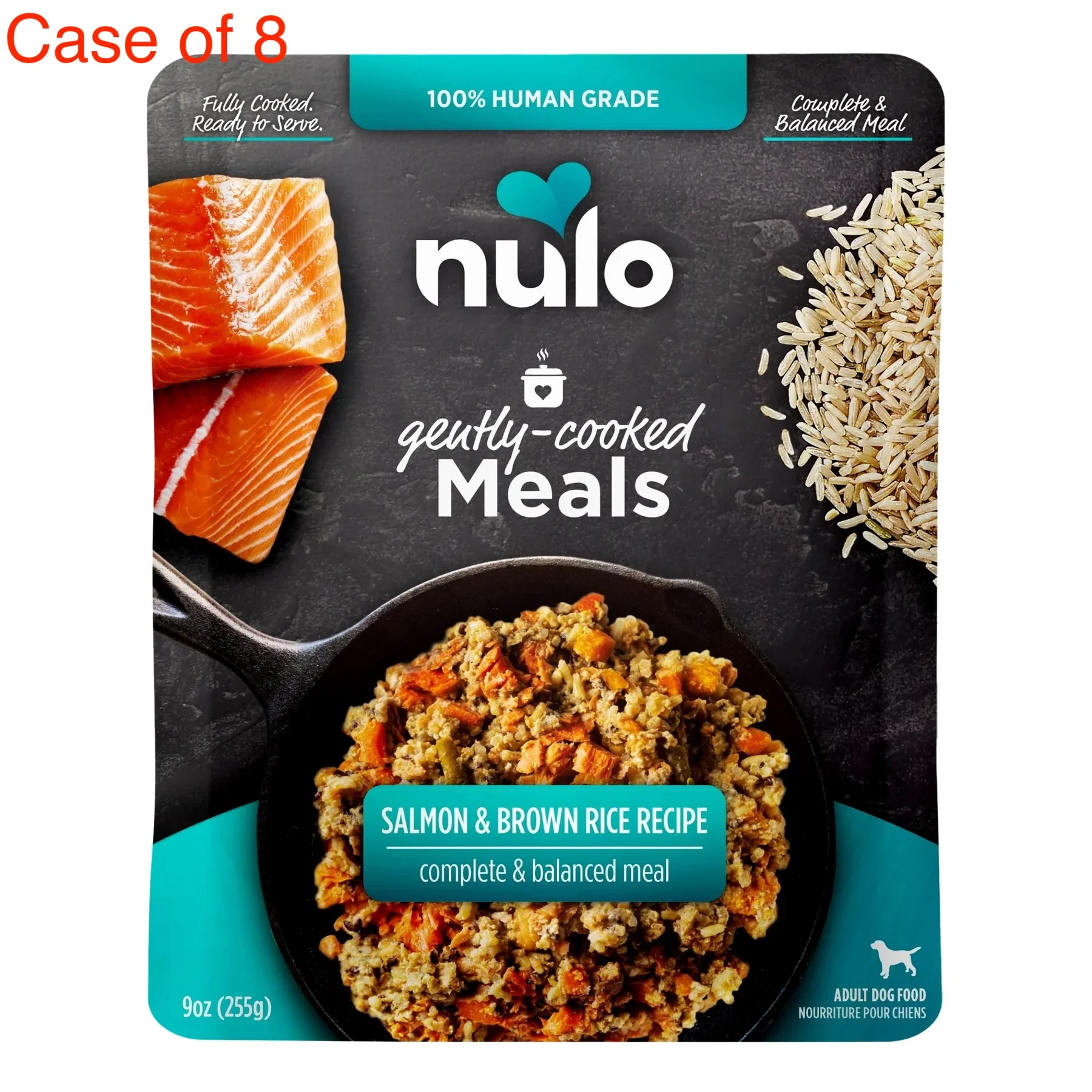 Nulo Gently Cooked Salmon & Brown Rice Dog Pouch - Image 2