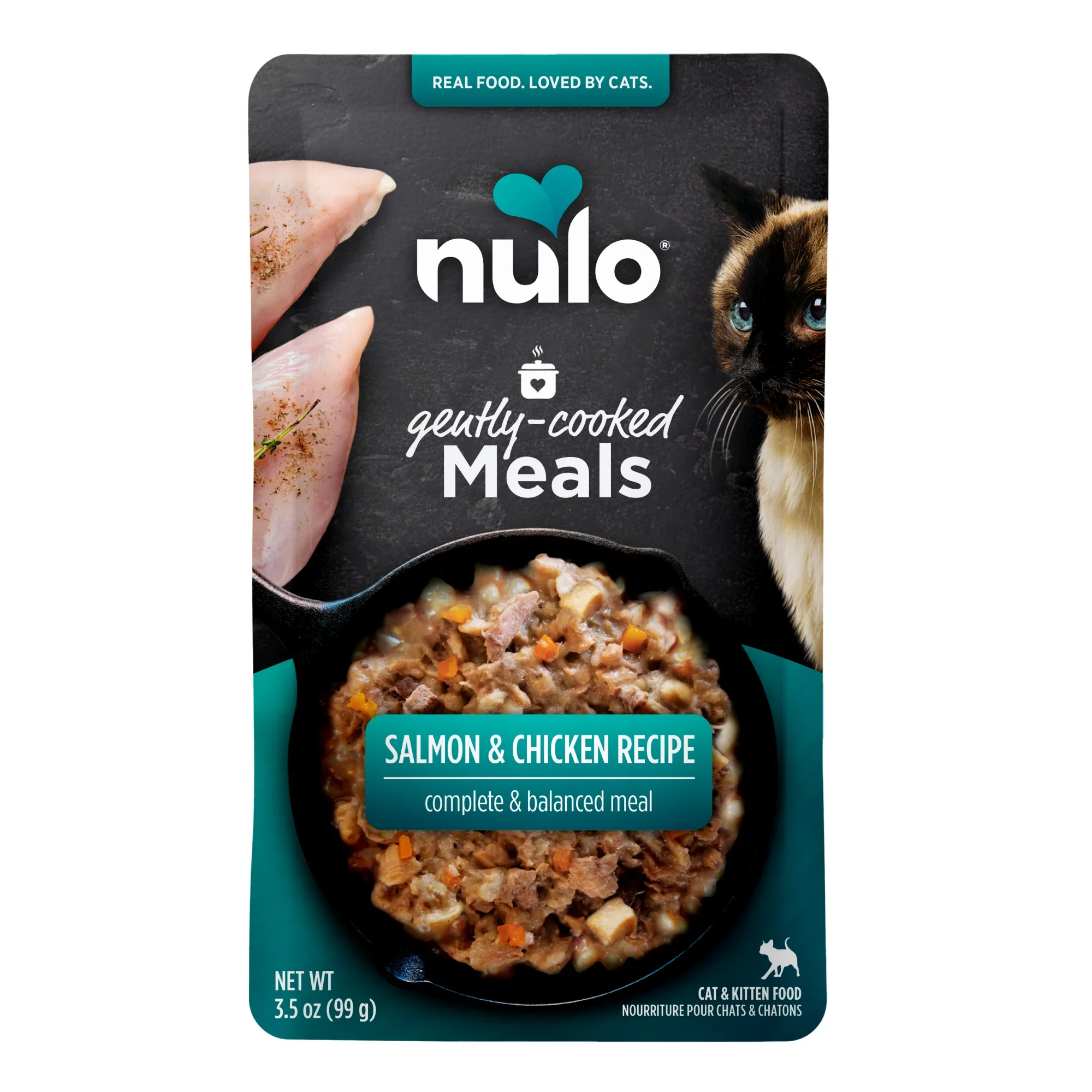 Nulo Gently Cooked Salmon & Chicken Cat & Kitten Pouch - Image 2