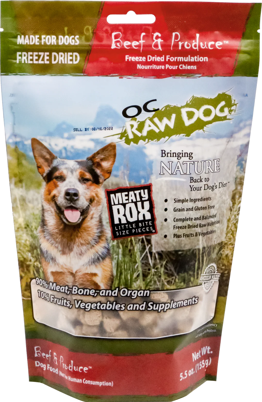 OC Raw Freeze-Dried Beef & Produce Rox - Image 4