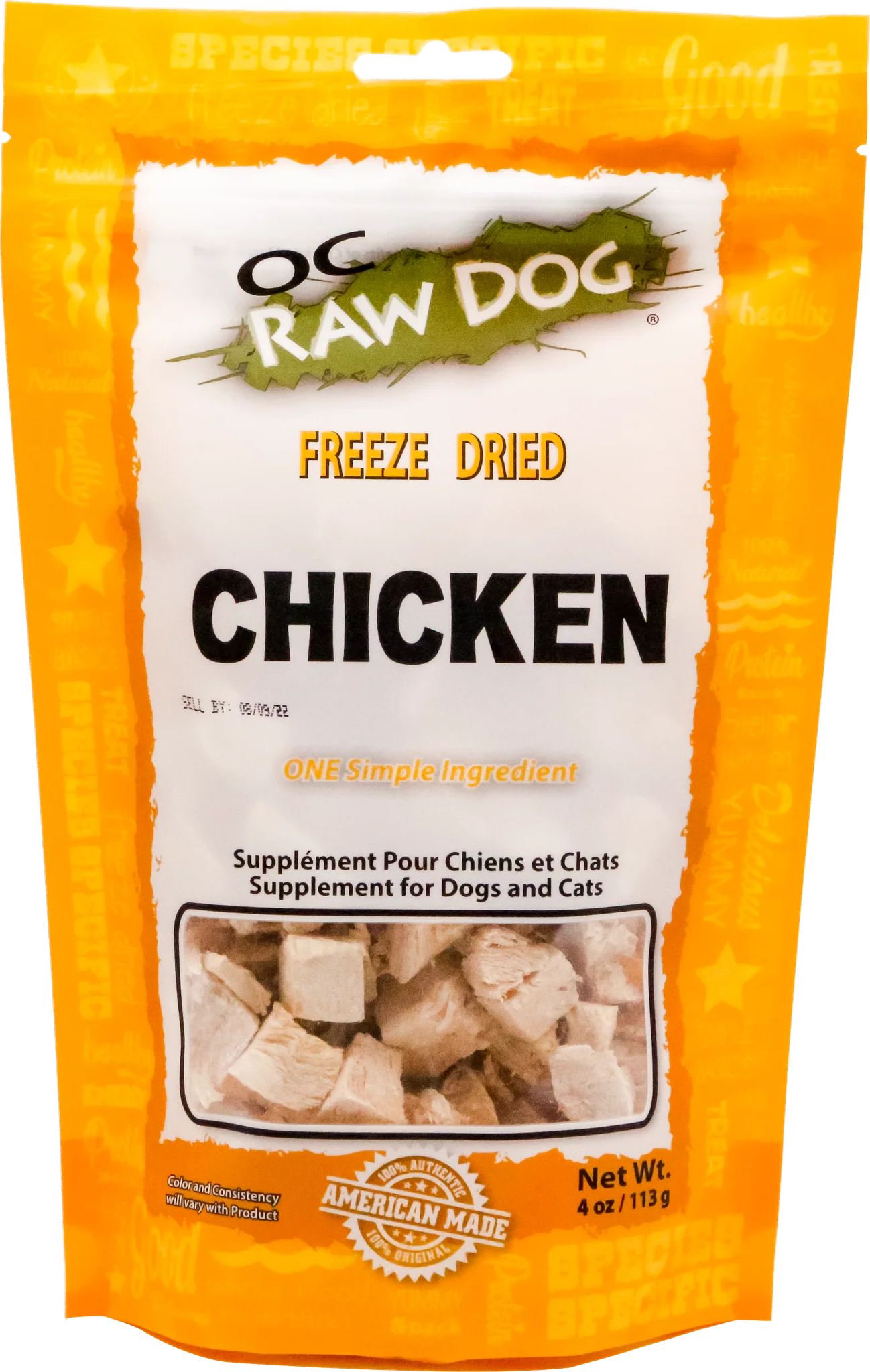 OC Raw Freeze Dried Chicken 4 oz. - Image 2