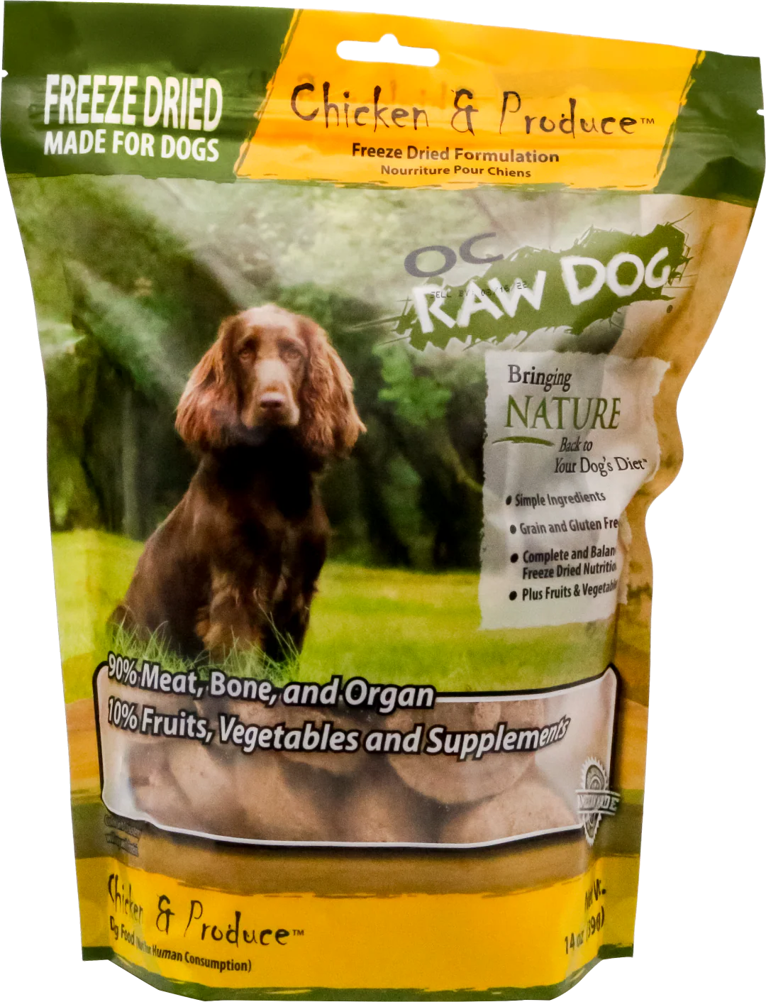 OC Raw Freeze Dried Chicken & Produce Sliders 14 oz. - Image 3