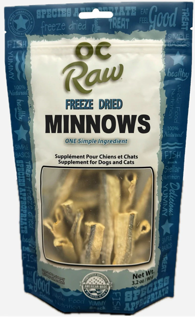 OC Raw Freeze Dried Minnows 3.2 oz. - Image 2