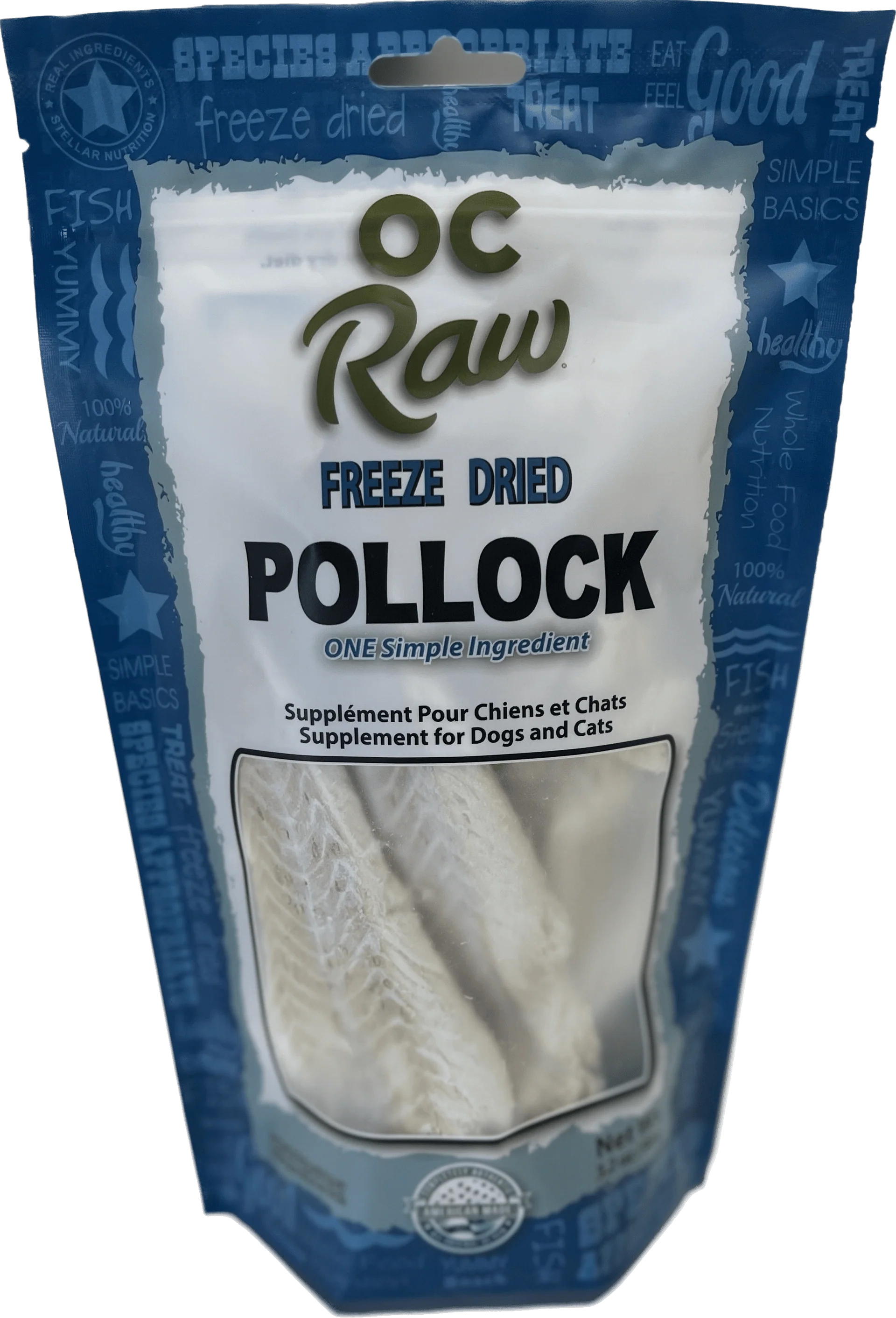 OC Raw Freeze Dried Pollock 3.2 oz. - Image 2