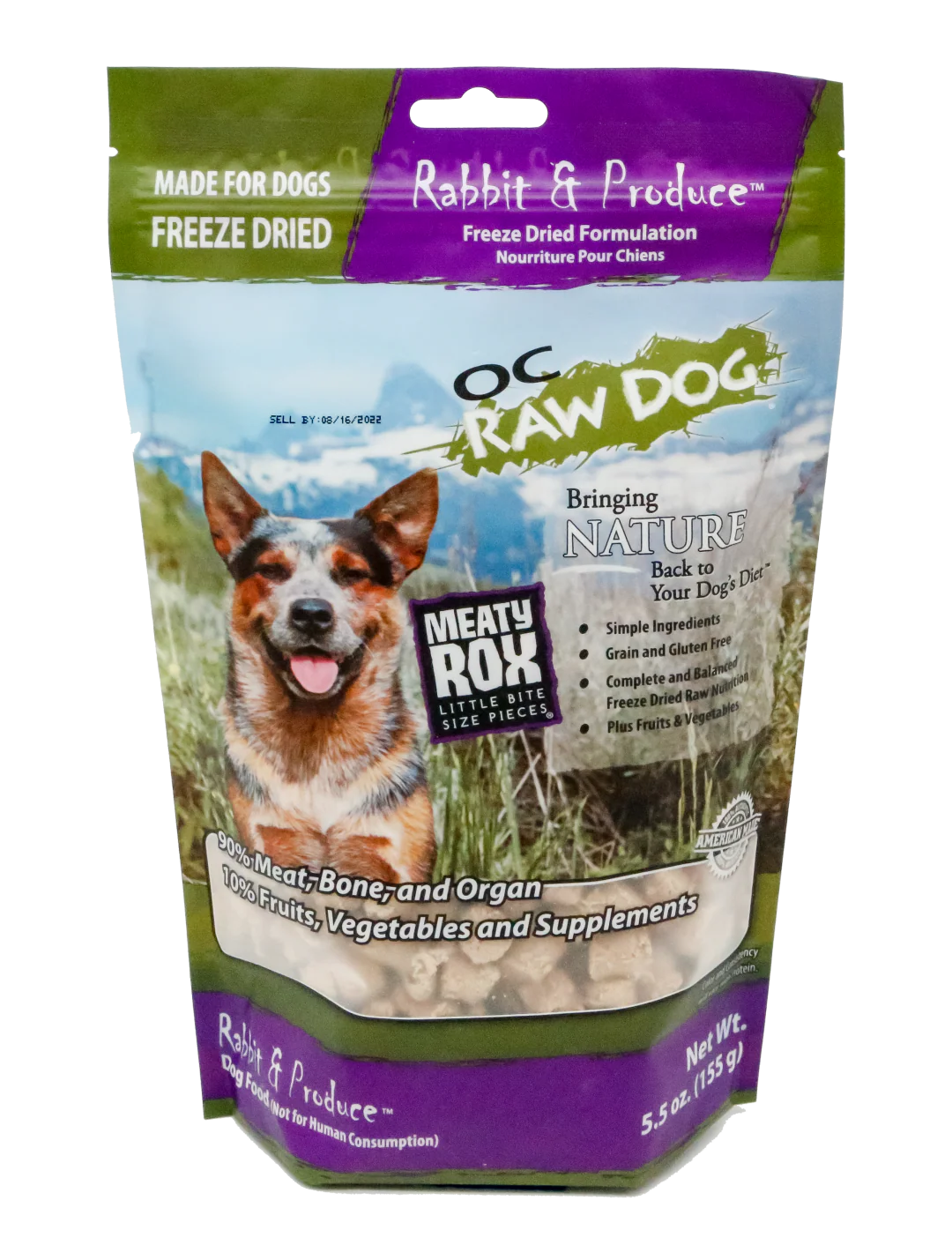 OC Raw Freeze-Dried Rabbit & Produce Rox - Image 2