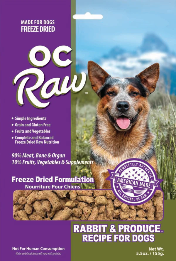 OC Raw Freeze-Dried Rabbit & Produce Rox - Image 4