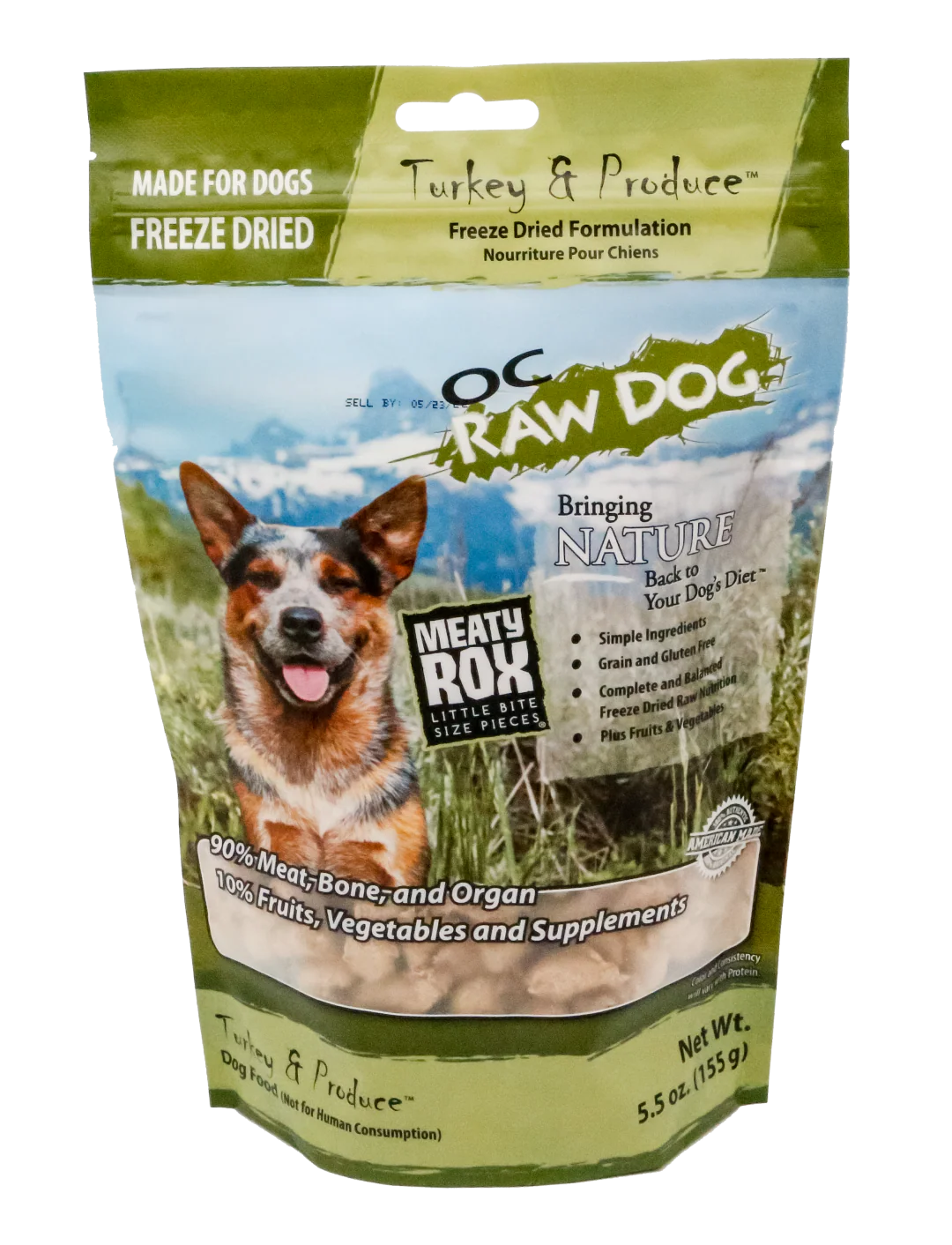 OC Raw Freeze-Dried Turkey & Produce Rox - Image 3