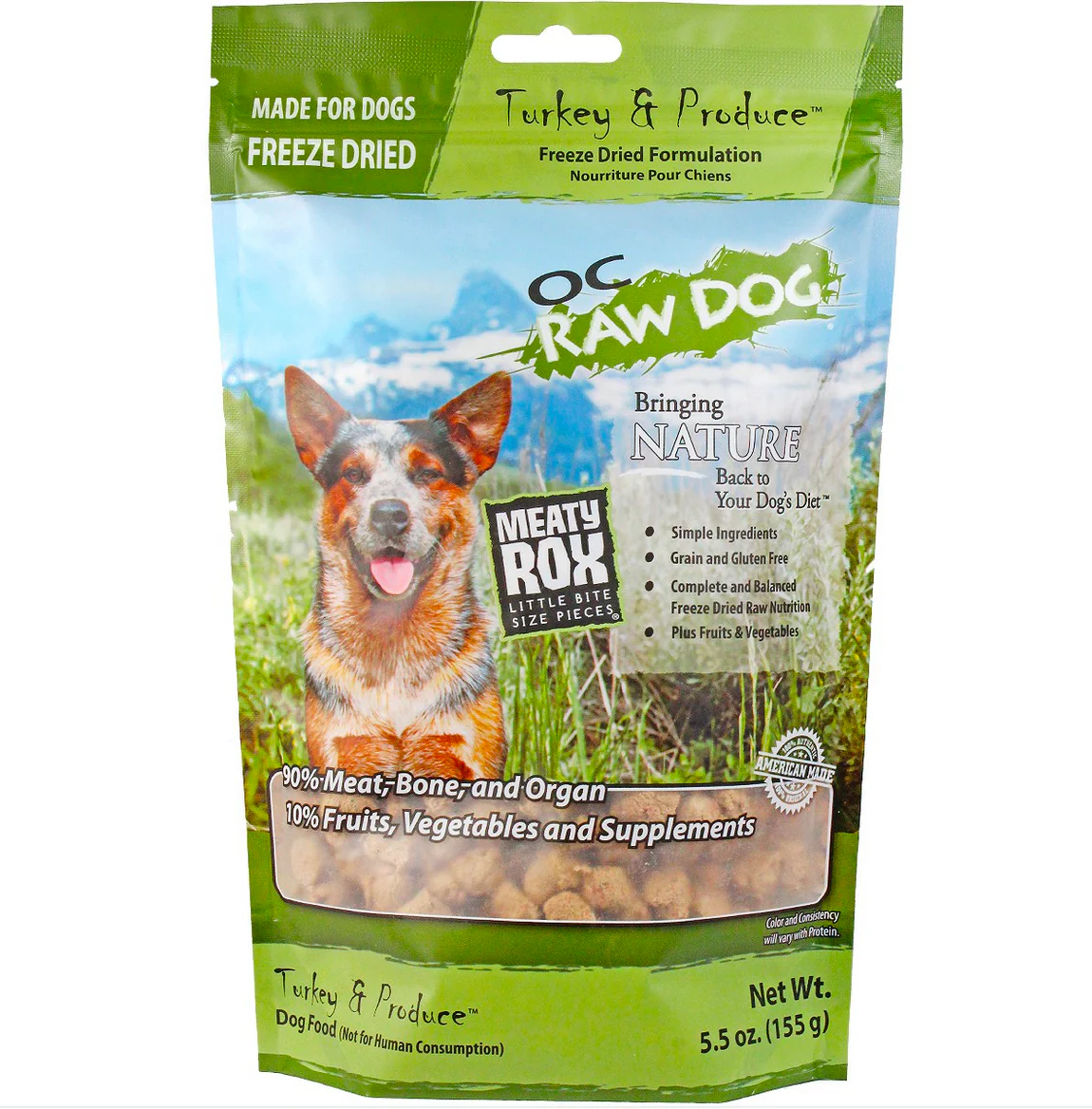 OC Raw Freeze-Dried Turkey & Produce Rox - Image 5