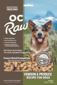 OC Raw Freeze Dried Venison & Produce - Image 2