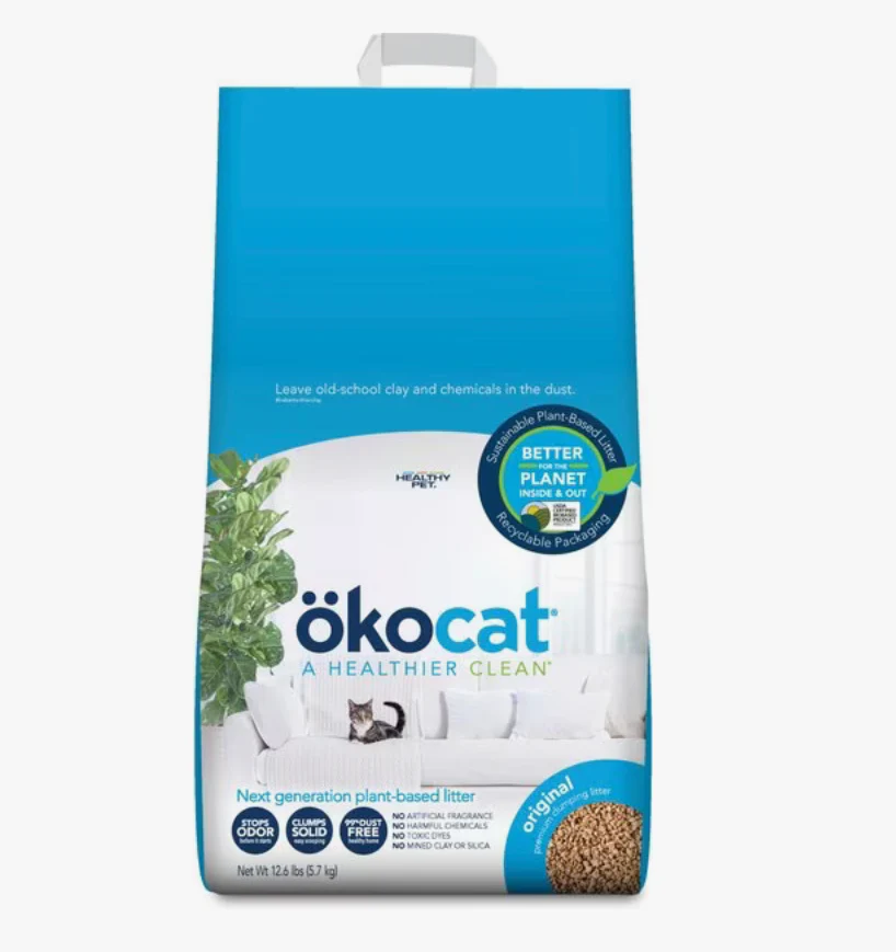Okocat Litter Original Clumping Wood Cat Litter - Image 2