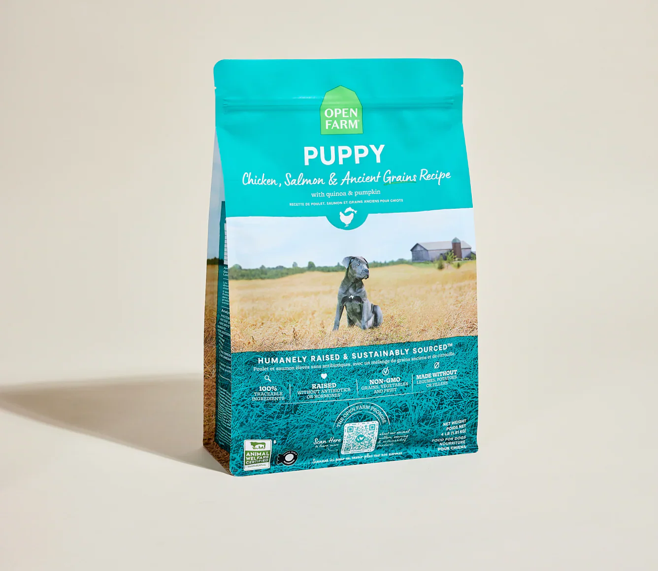 Open Farm Puppy Chicken, Salmon & Ancient Grains - Image 2
