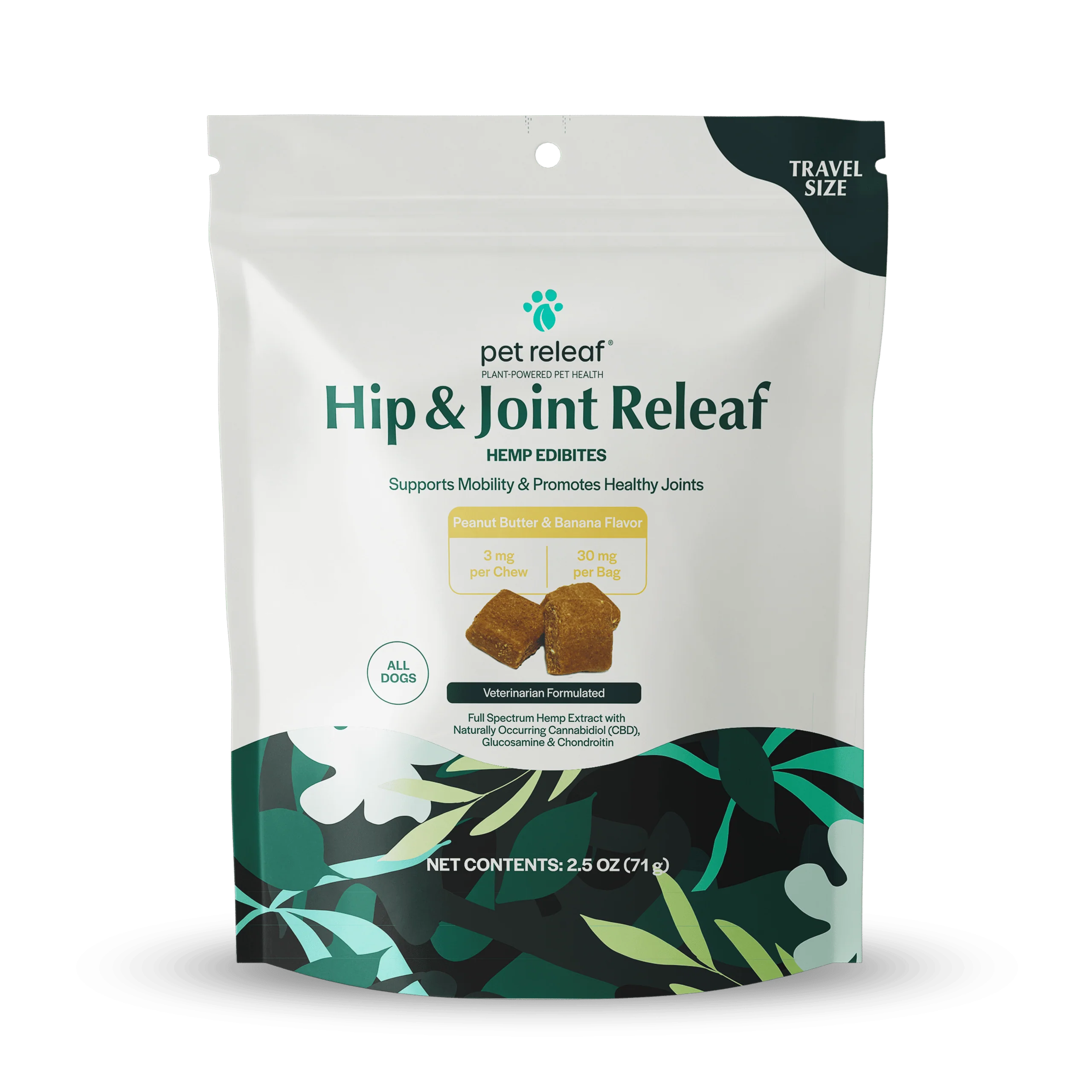 Pet Releaf Hip & Joint Releaf Edibites Peanut Butter & Banana - Image 4