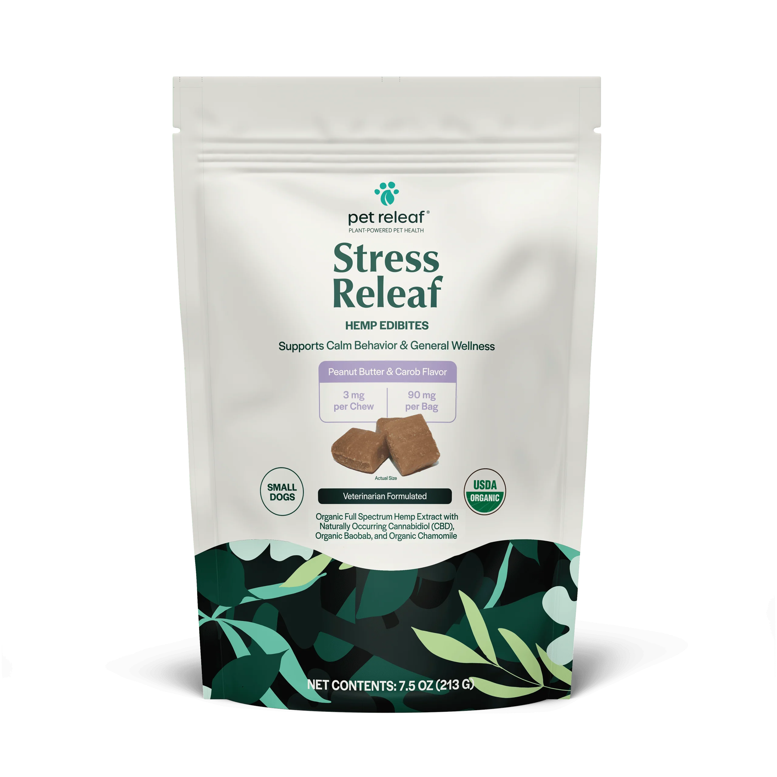 Pet Releaf Stress Releaf Edibites Peanut Butter & Carob - Image 3