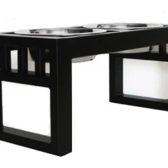 Pets Stop Libro Double Diner Black Large 10" - Image 8