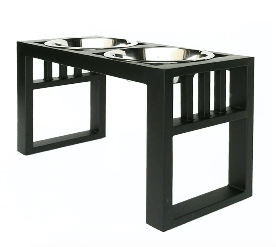 Pets Stop Libro Double Diner Black - Image 2