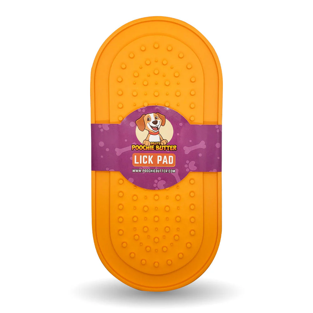 Poochie Peanut Butter Oval Lick Pad With Suction Cups + 2 oz PB - Image 2
