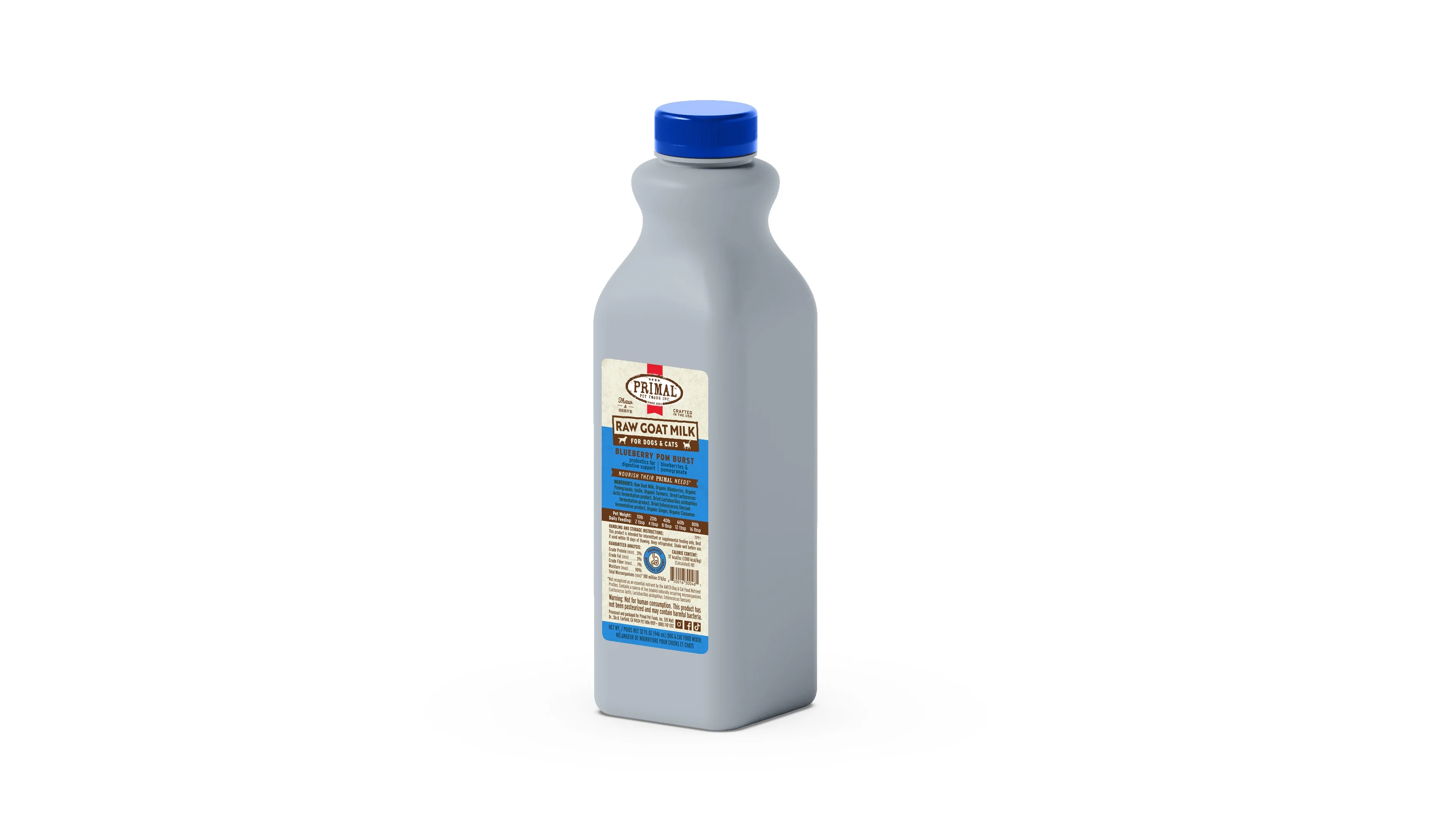 Primal Blueberry Pom-Burst Goat Milk 1 qt. - Image 2