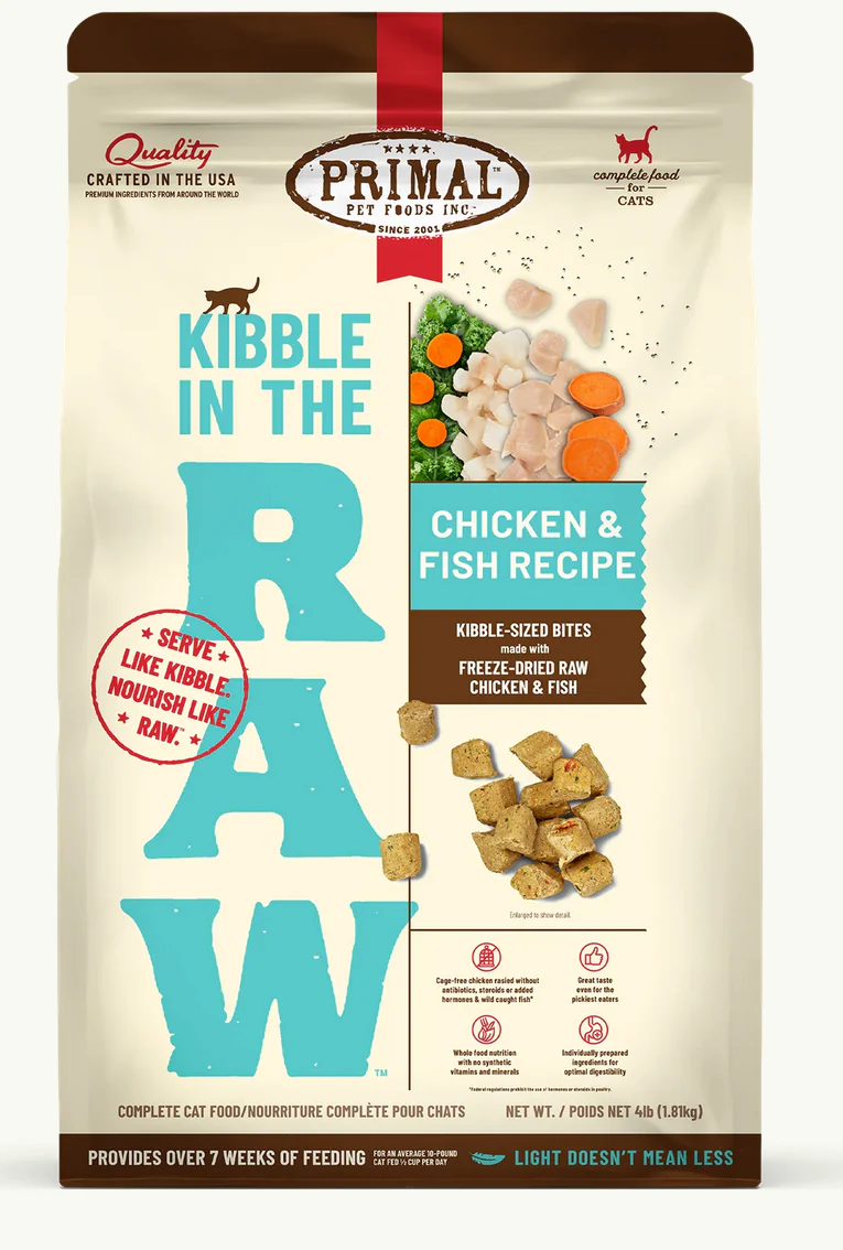 Primal Cat Kibble in the Raw Chicken & Fish - Image 2