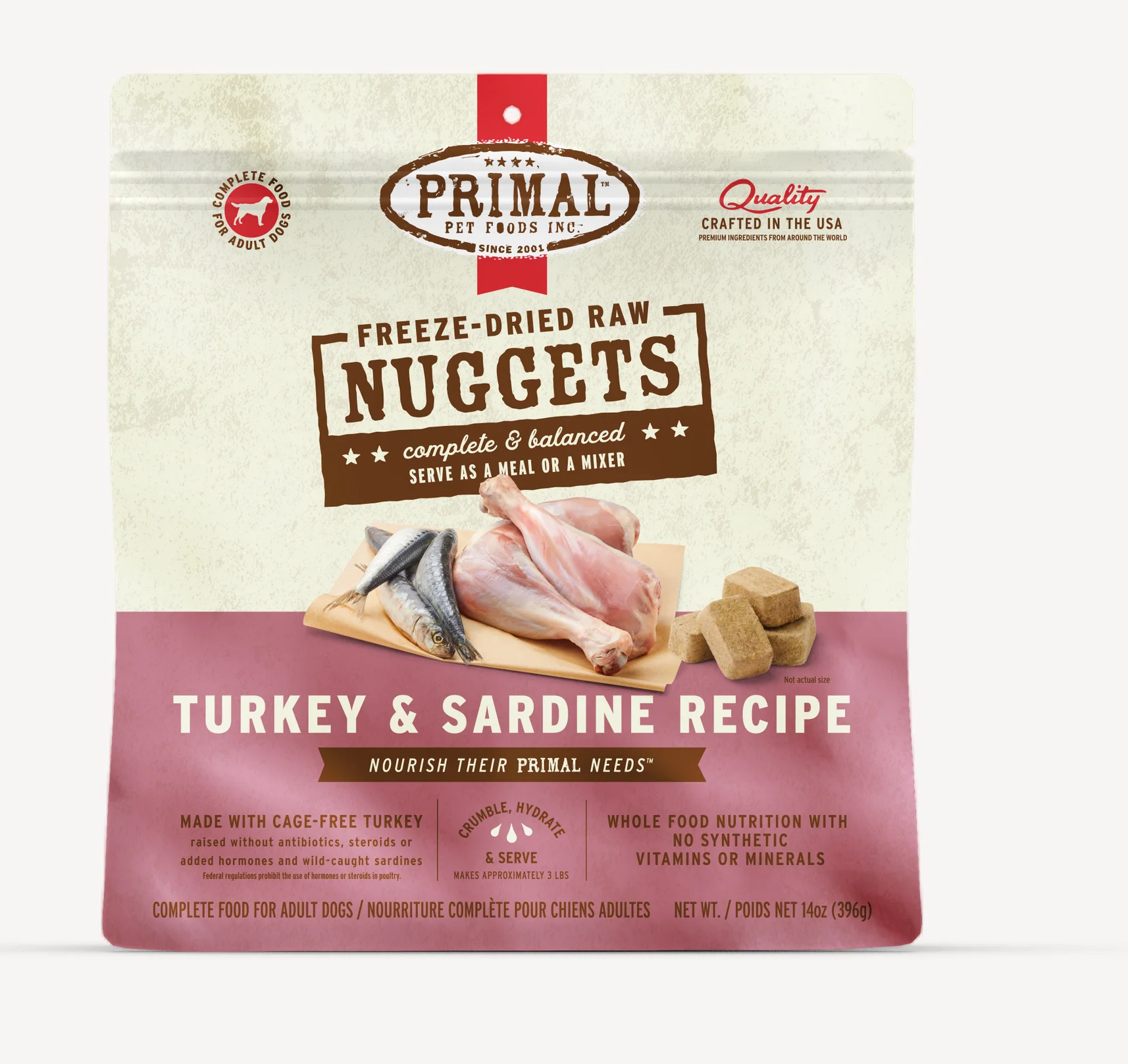 Primal Freeze-Dried Turkey & Sardine Formula - Image 4