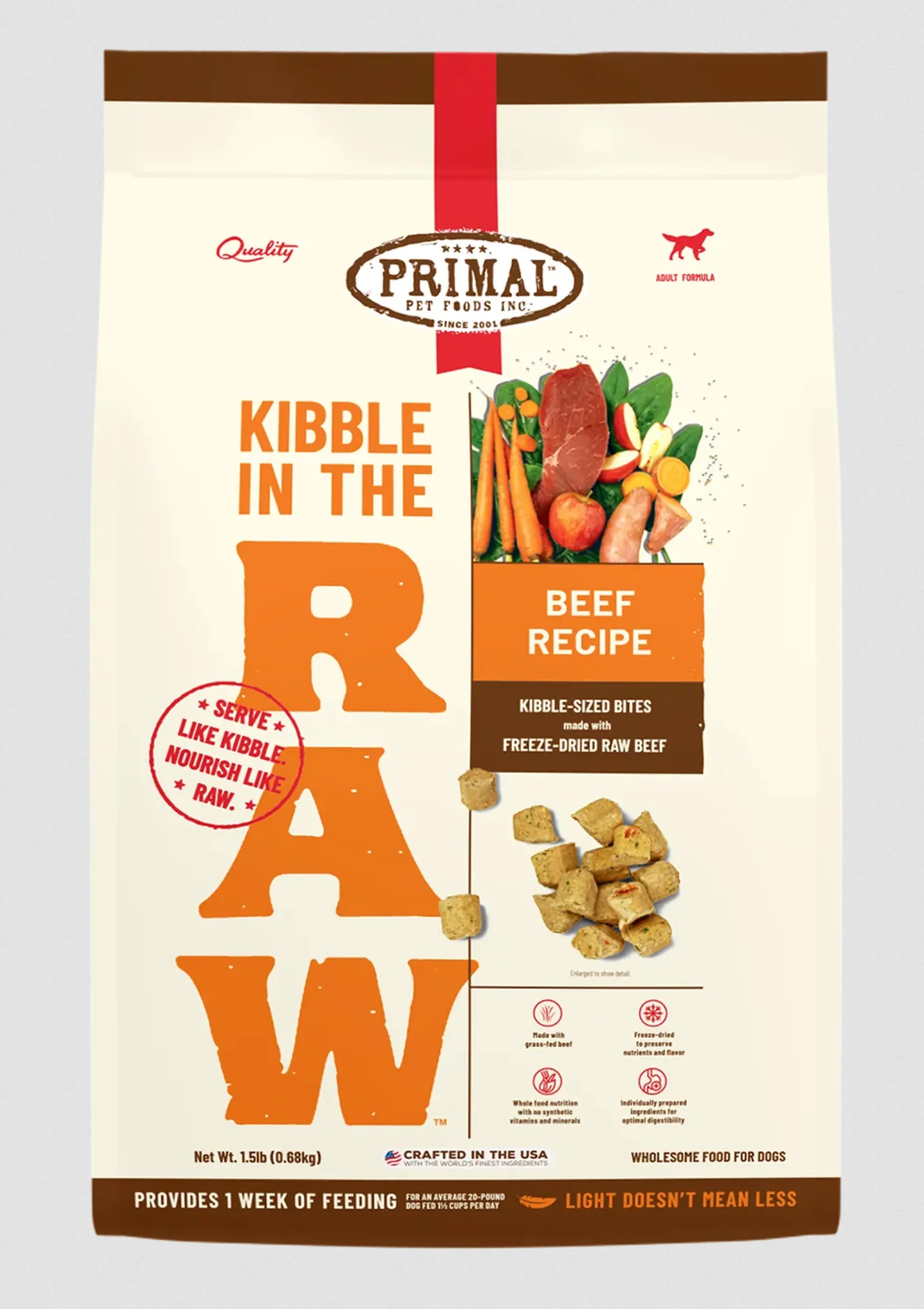 Primal Kibble in the Raw Beef - Image 3