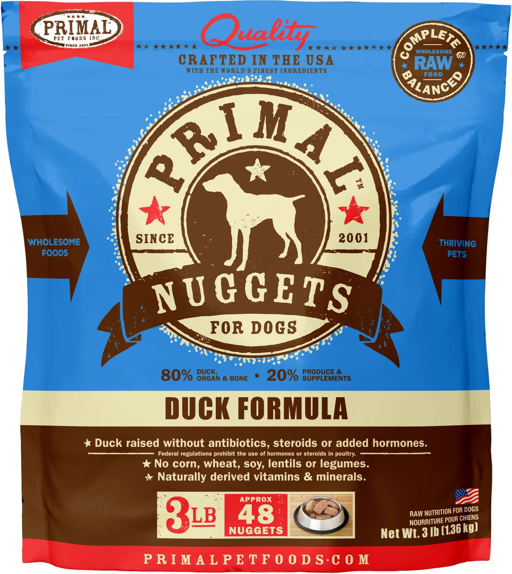 Primal Raw Frozen Duck, Turkey & Fish Formula - Image 6