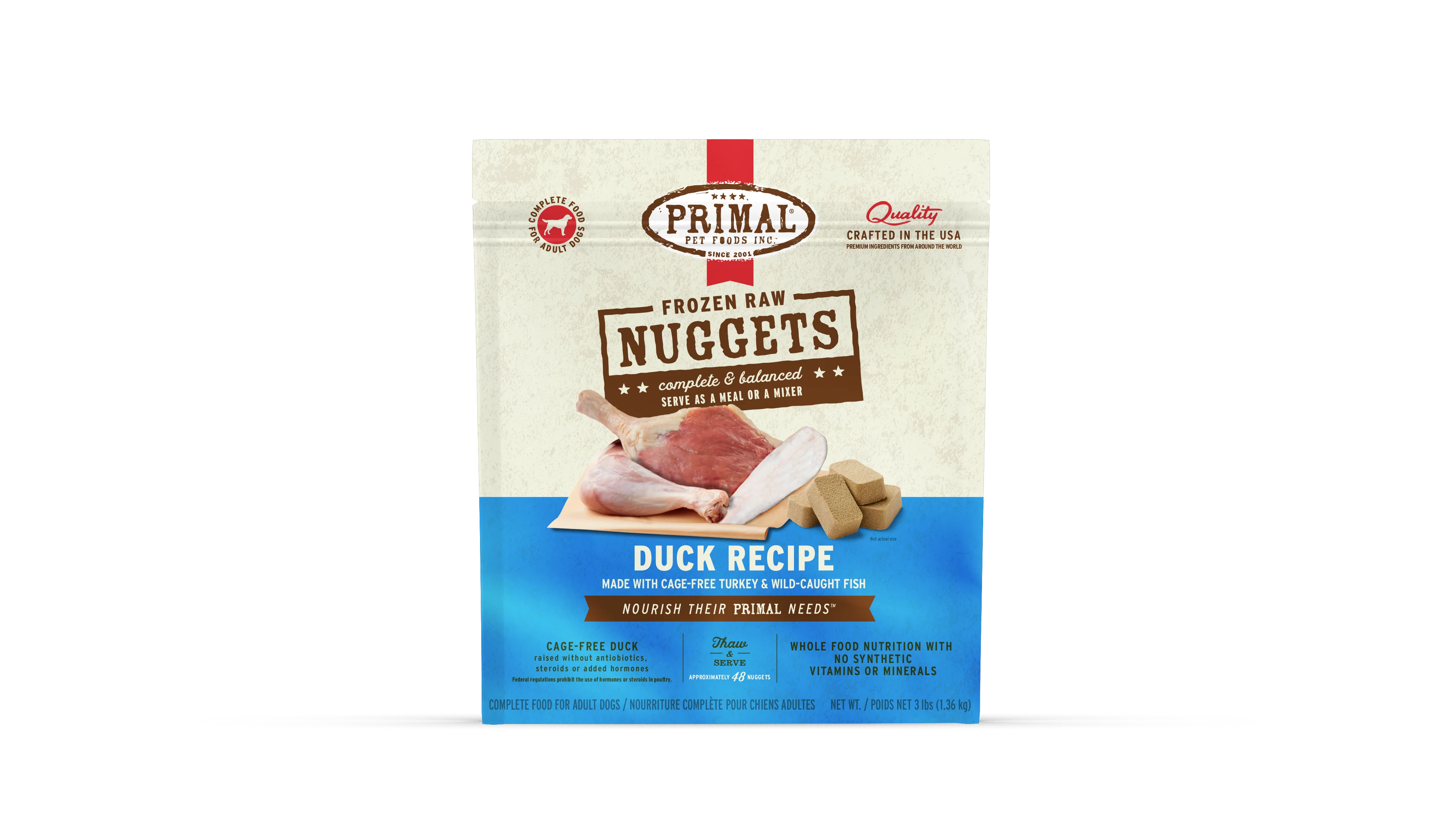 Primal Raw Frozen Duck, Turkey & Fish Formula - Image 8