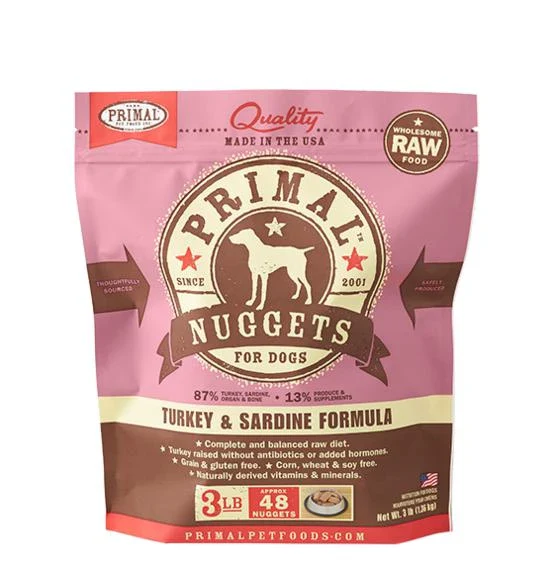 Primal Raw Frozen Turkey & Sardine Formula - Image 3
