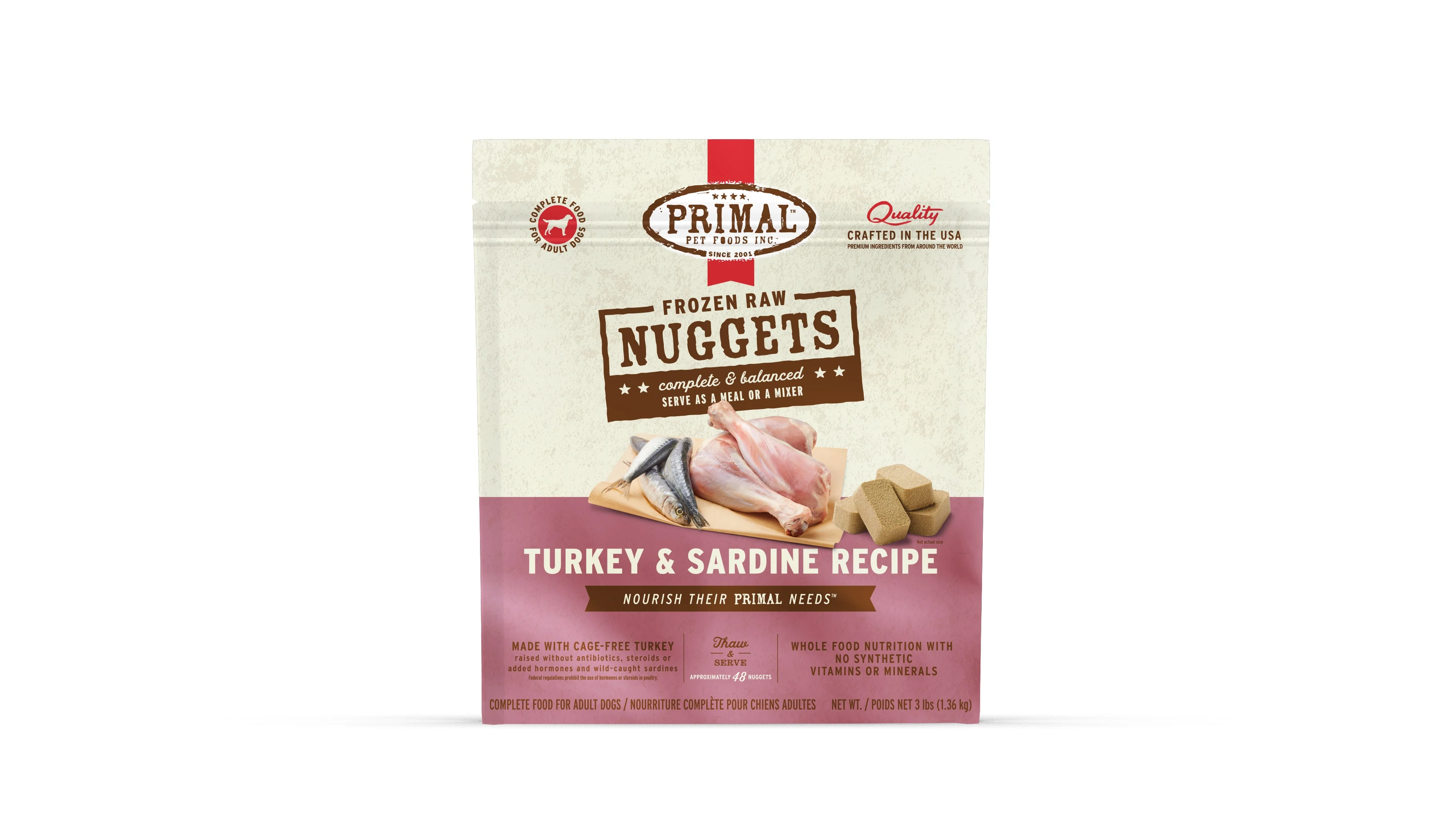 Primal Raw Frozen Turkey & Sardine Formula - Image 6