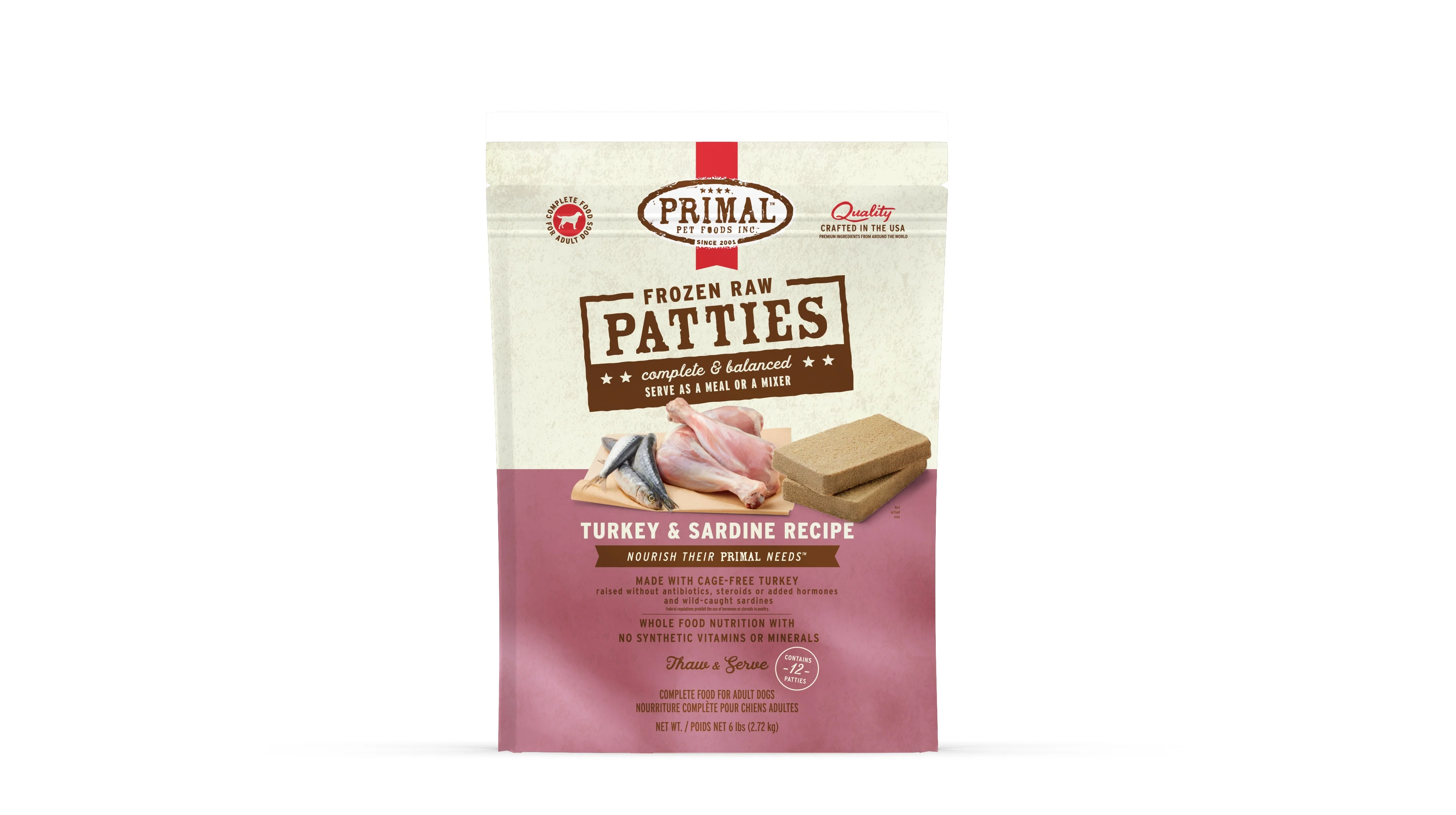 Primal Raw Frozen Turkey & Sardine Formula - Image 7