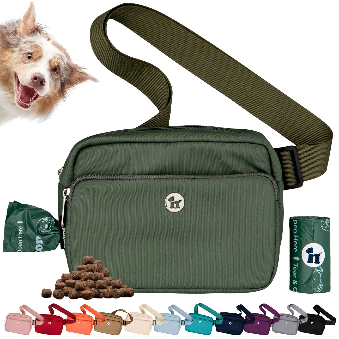 Puppington Dog Treat Pouch & Crossbody Dog Walk Bag - Image 4