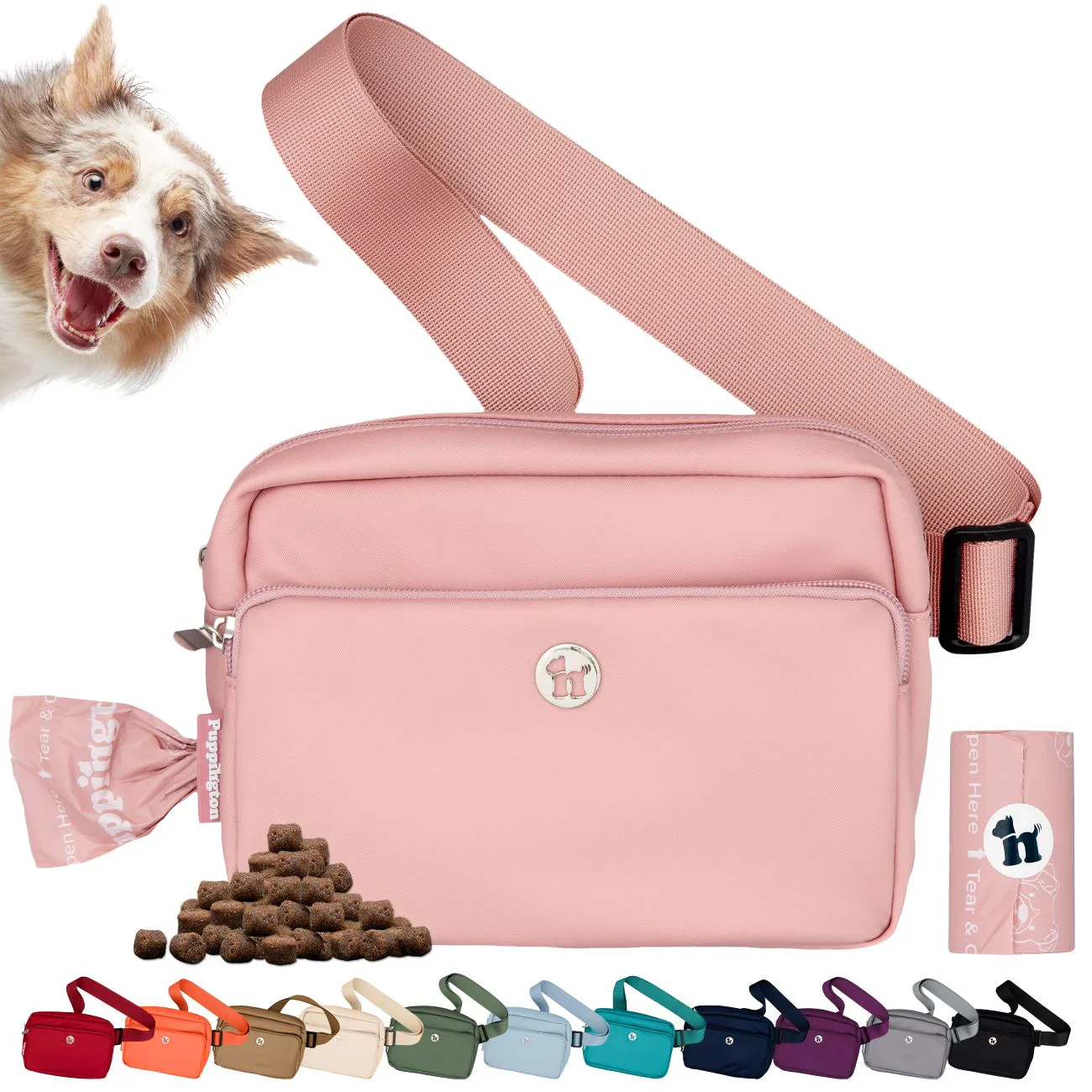 Puppington Dog Treat Pouch & Crossbody Dog Walk Bag - Image 5