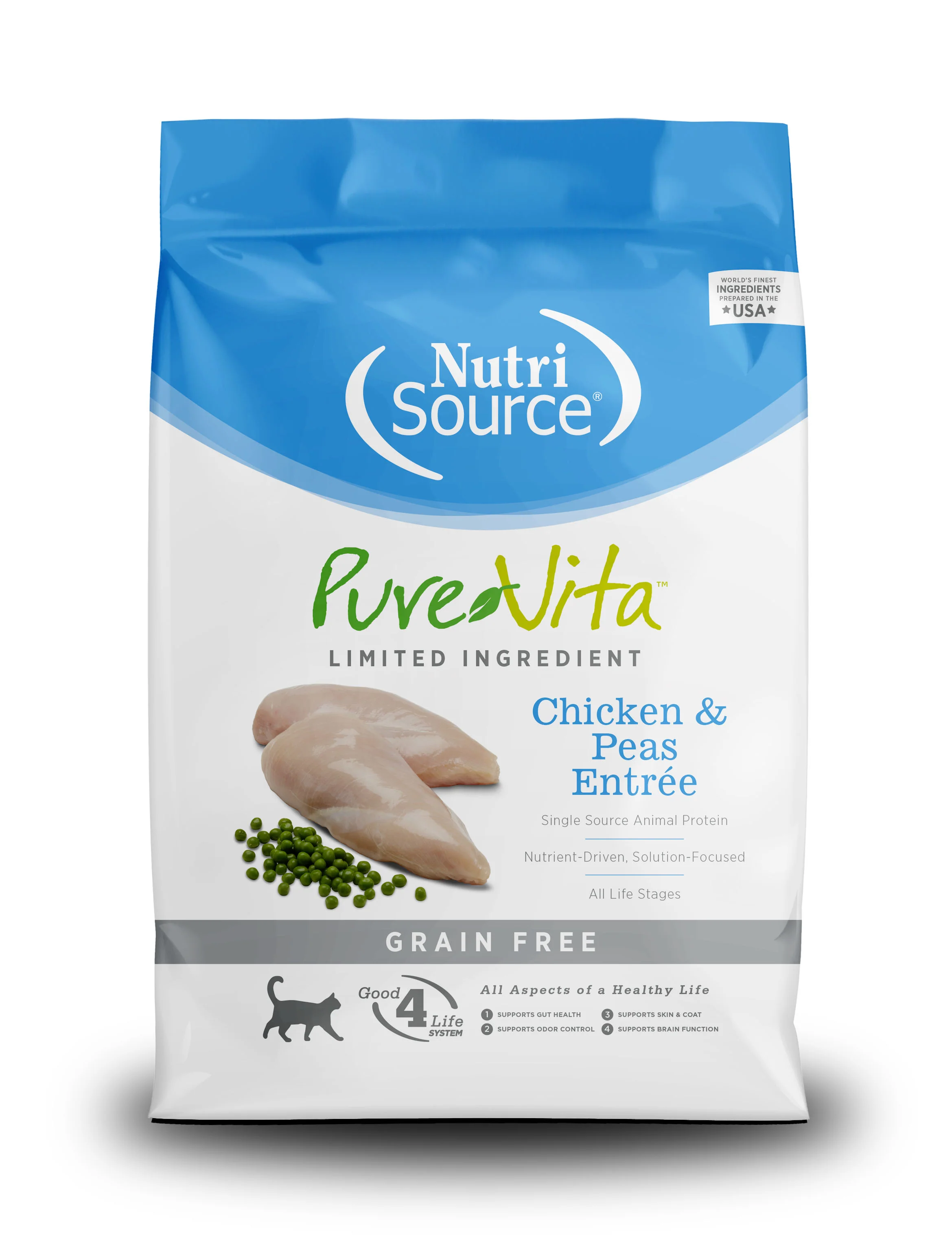 Pure Vita Cat Chicken & Peas Entree - Image 2