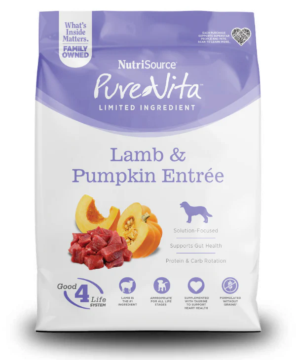 Pure Vita Grain-Free Lamb & Pumpkin Formula - Image 2