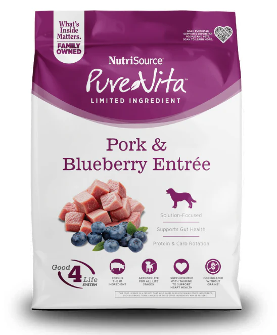 Pure Vita Grain-Free Pork & Blueberry Formula - Image 2