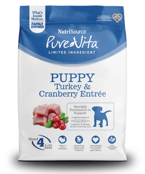 Pure Vita Puppy Turkey & Cranberry Formula - Image 2