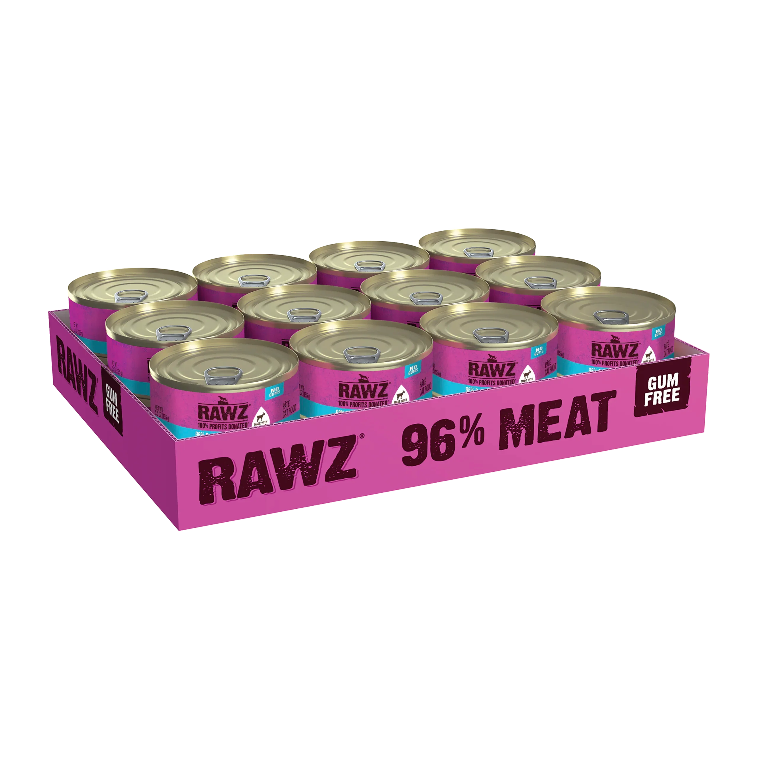 Rawz Cat 96% Turkey, Turkey Liver & Goat Milk Pate - Image 2
