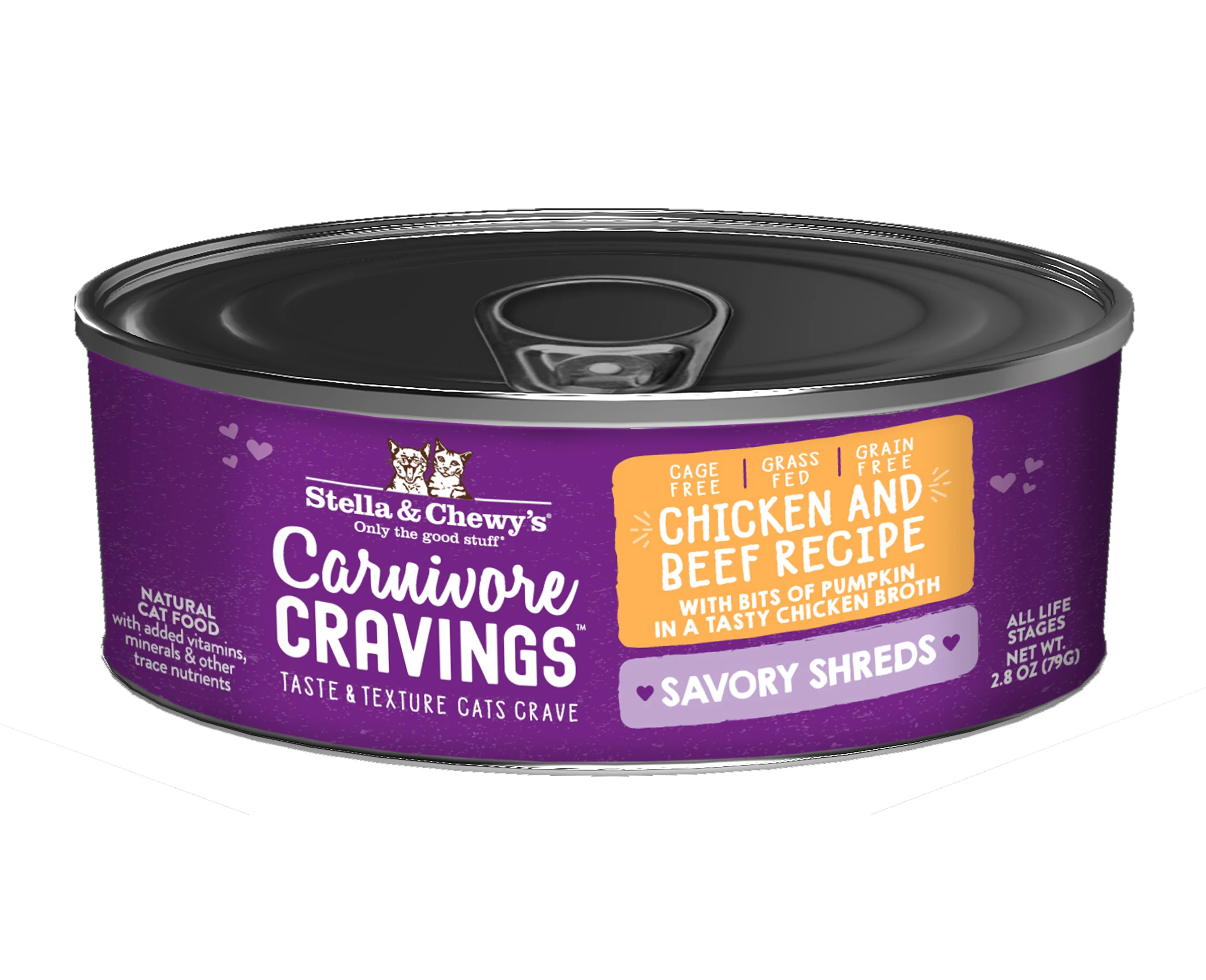 Stella & Chewy's Cat Carnivore Cravings Savory Shreds Chicken & Beef - Image 2