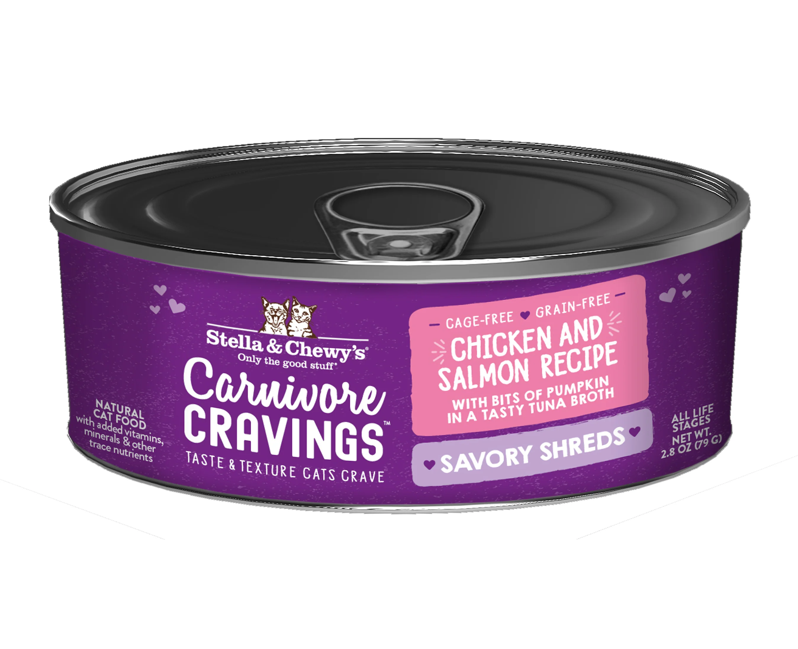 Stella & Chewy's Cat Carnivore Cravings Savory Shreds Chicken & Salmon - Image 2