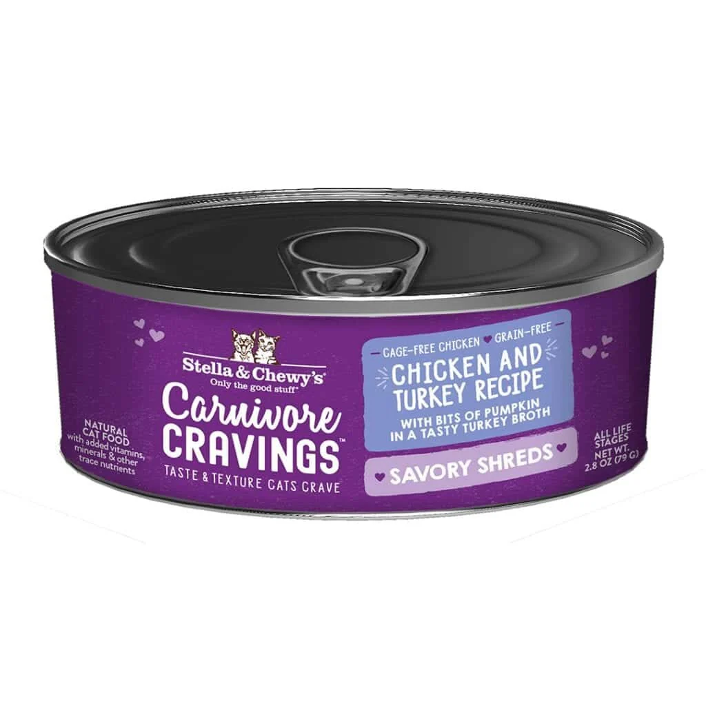 Stella & Chewy's Cat Carnivore Cravings Savory Shreds Chicken & Turkey - Image 2