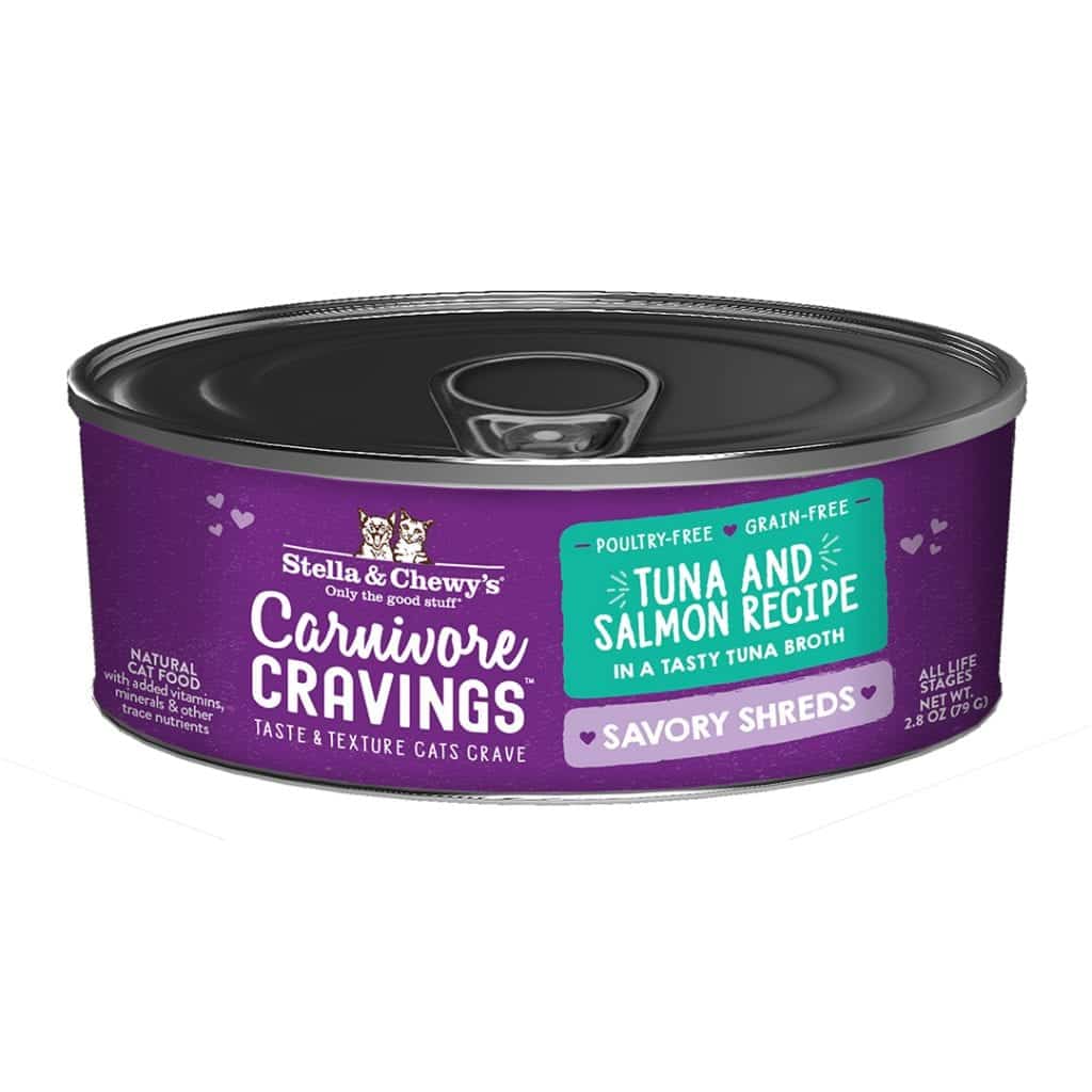 Stella & Chewy's Cat Carnivore Cravings Savory Shreds Tuna & Salmon - Image 2