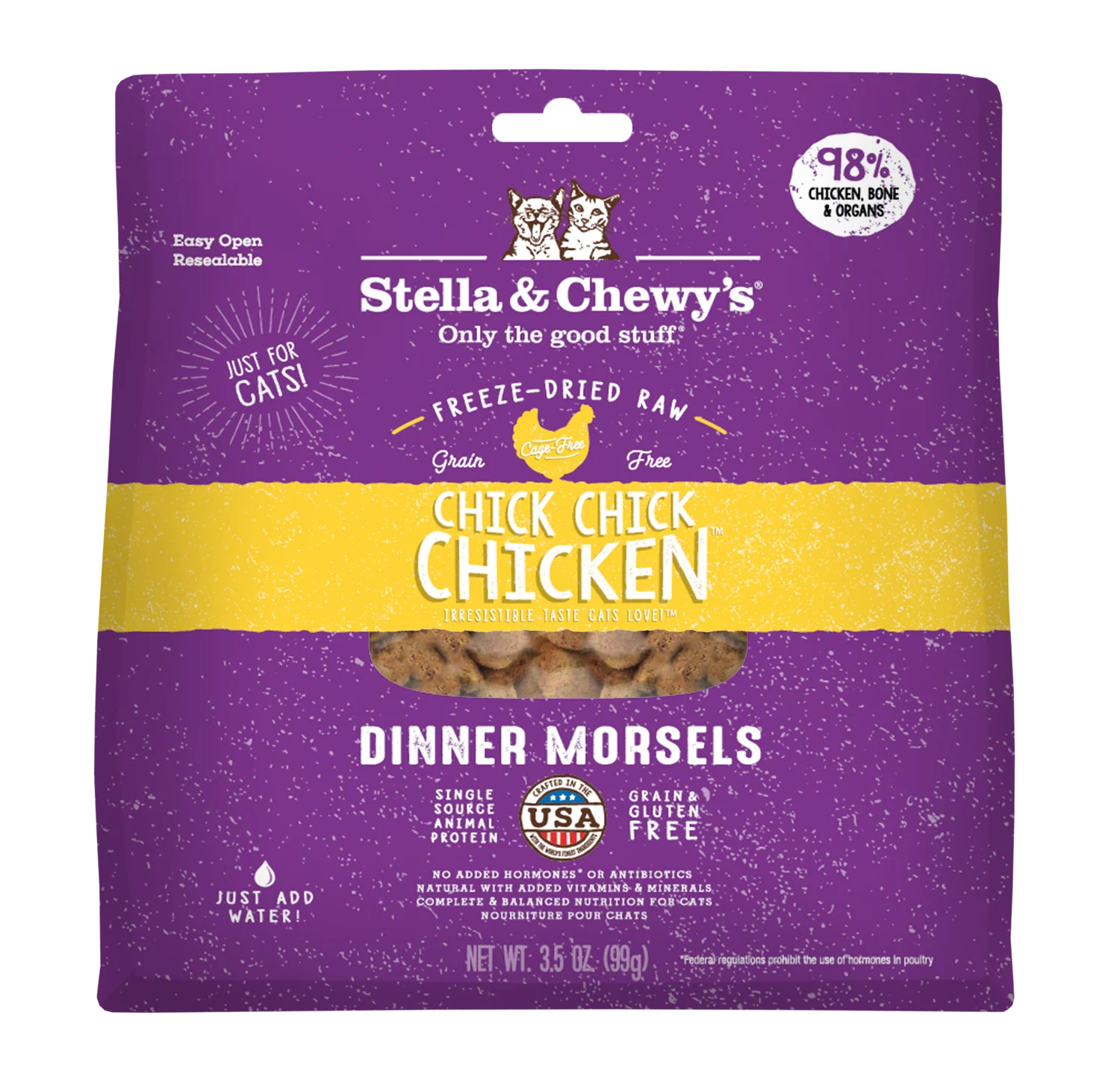 Stella & Chewy's Cat Freeze-Dried Chick Chick Chicken - Image 2